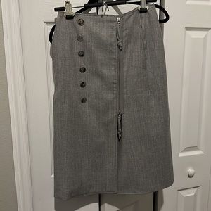Altuzarra Grey A-line Skirt - Size 36